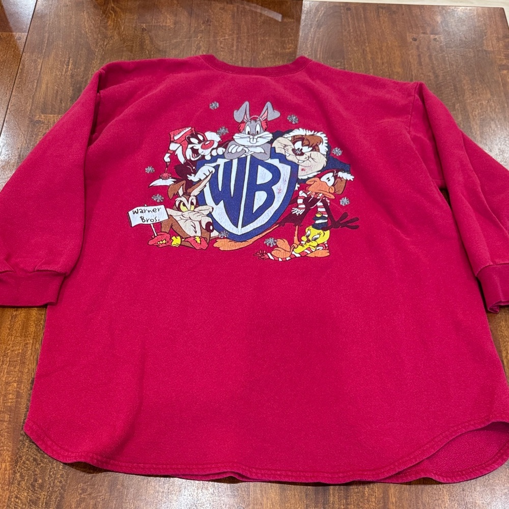 Vintage Warner Bro. Studio Store Warner Bros. Characters Deep Red Sweater